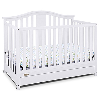 Graco&reg; Solano 4-in-1 Convertible Crib with Drawer in White. View a larger version of this product image.