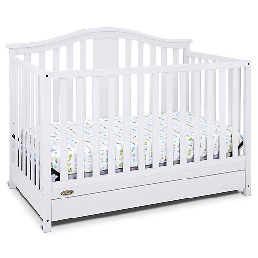 Alternate image 1 for Graco® Solano 4-in-1 Convertible Crib with Drawer in White