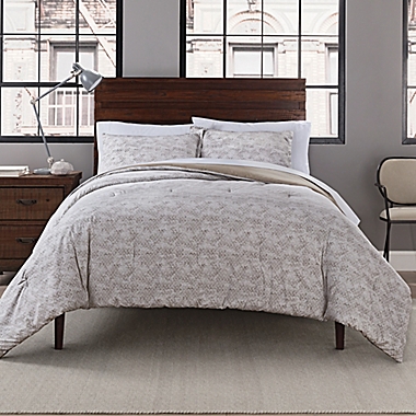 Garment Washed 3-Piece Printed Comforter Set. View a larger version of this product image.
