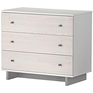 Little Seeds Maple Lane Dove 3-Drawer Dresser in White. View a larger version of this product image.