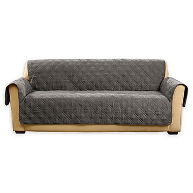 Sure Fit&reg; Quilted Pet Furniture Cover in Gray. View a larger version of this product image.