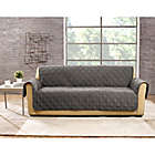 Alternate image 2 for Sure Fit&reg; Quilted Pet Furniture Cover in Gray