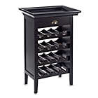 Alternate image 0 for Black Wine Storage Cabinet with Tray