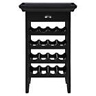 Alternate image 6 for Black Wine Storage Cabinet with Tray