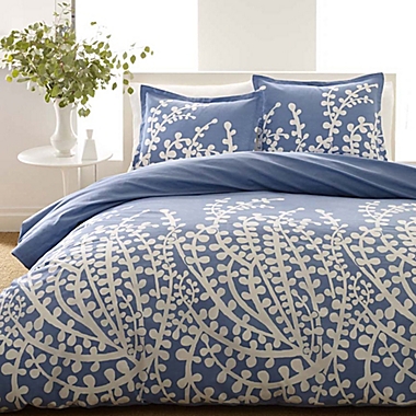 City Scene&reg; Branches 3-Piece Full/Queen Comforter Set in French Blue. View a larger version of this product image.