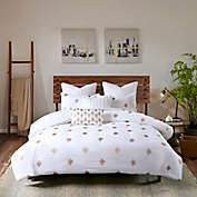 INK+IVY Ii Stella Dot Percale Weave Full/queen 3 Piece Duvet Cover Set in Copper