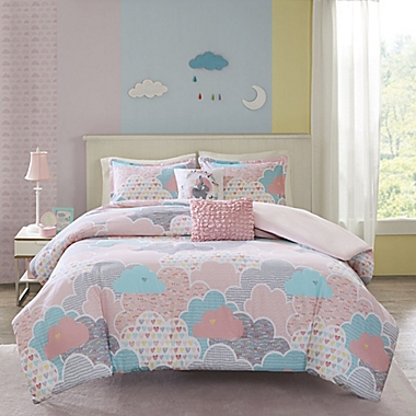 Urban Habitat Kids Cloud 4-Piece Twin/Twin XL Duvet Cover Set in Pink. View a larger version of this product image.