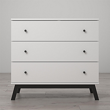 Little Seeds Rowan Valley Lark Urban 3-Drawer Dresser in White. View a larger version of this product image.