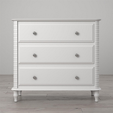 Little Seeds Rowan Valley Linden 3-Drawer Dresser in White. View a larger version of this product image.