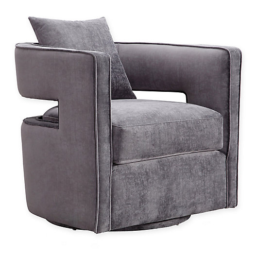 Alternate image 1 for TOV Furniture Velvet Swivel Kennedy Chair