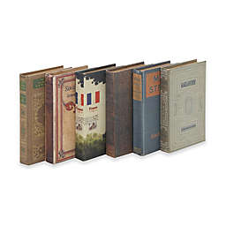 Ridge Road Décor 6-Piece Fabric Covered Book Box Set