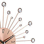 Alternate image 3 for Ridge Road D&eacute;cor Beaded 15-Inch Copper-Finished Burst Wall Clock