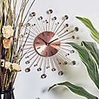 Alternate image 4 for Ridge Road D&eacute;cor Beaded 15-Inch Copper-Finished Burst Wall Clock