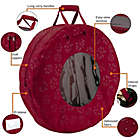 Alternate image 5 for Classic Accessories&reg; Seasons Large Wreath Storage Bag in Cranberry