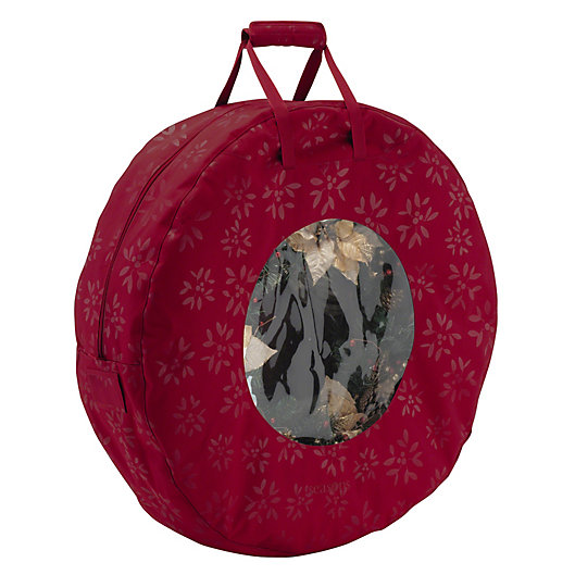 Alternate image 1 for Classic Accessories® Seasons Wreath Storage Bag in Cranberry