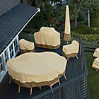 Alternate image 1 for Classic Accessories&reg; Veranda Small Round Table and Chair Set Cover in Natural/Brown