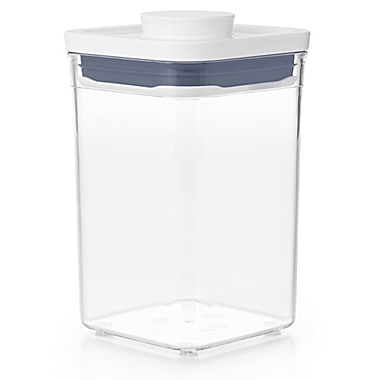 OXO Good Grips&reg; POP 1.1 qt. Square Short Food Storage Container. View a larger version of this product image.