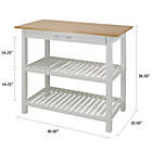 Alternate image 2 for Casual Home Kitchen Island in White