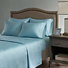 Alternate image 0 for Madison Park Hotel 800-Thread-Count Cotton  Rich Queen Sheet Set in Aqua