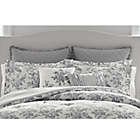 Alternate image 1 for Laura Ashley&reg; Annalise Reversible Twin Comforter Set in Grey