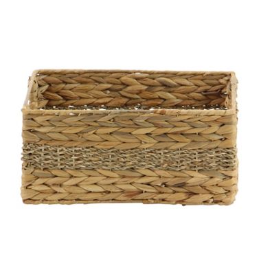 Ridge Road D&eacute;cor 4-Piece Braided/Woven Seagrass Basket Set. View a larger version of this product image.