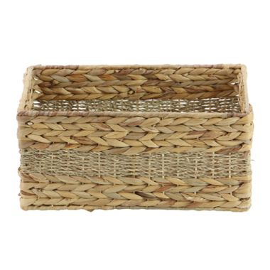 Ridge Road D&eacute;cor 4-Piece Braided/Woven Seagrass Basket Set. View a larger version of this product image.
