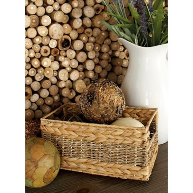 Ridge Road D&eacute;cor 4-Piece Braided/Woven Seagrass Basket Set. View a larger version of this product image.