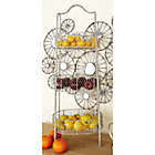 Alternate image 3 for Ridge Road D&eacute;cor 3-Basket Oval Iron Stand in White
