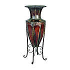 Alternate image 0 for Ridge Road D&eacute;cor Iron Amphora Vase with Stand in Bronze