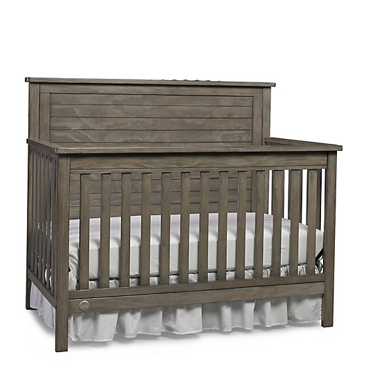 Fisher Quinn 4 In 1 Convertible, Vintage Gray Crib And Dresser