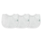 green sprouts&reg; 3-Pack Stay-dry Milk-catcher Bibs in White