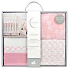 Alternate image 4 for Just Born&reg; Dream Crib Bedding Collection in Pink/White