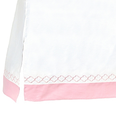 Just Born&reg; Dream Crib Bedding Collection in Pink/White. View a larger version of this product image.