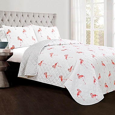 Lush Decor Kelly Flamingo Quilt Set. View a larger version of this product image.