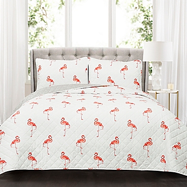 Lush Decor Kelly Flamingo Quilt Set. View a larger version of this product image.