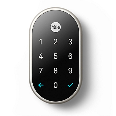 Nest X Yale Lock with Nest Connect in Satin Nickel. View a larger version of this product image.