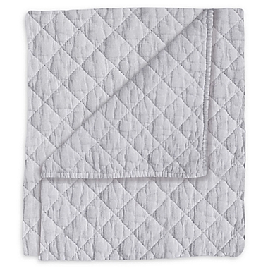 Hello Spud Diamond Stonewash Quilt in Grey. View a larger version of this product image.