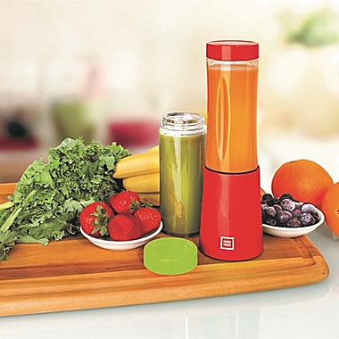 Euro Cuisine&reg; Mini Mixx Personal Blender Set in Red. View a larger version of this product image.