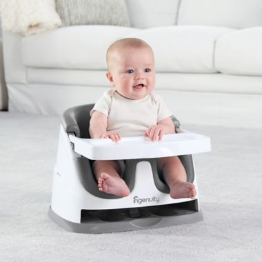 Ingenuity&trade; Baby Base 2-in-1&trade; Booster Seat in New Slate. View a larger version of this product image.