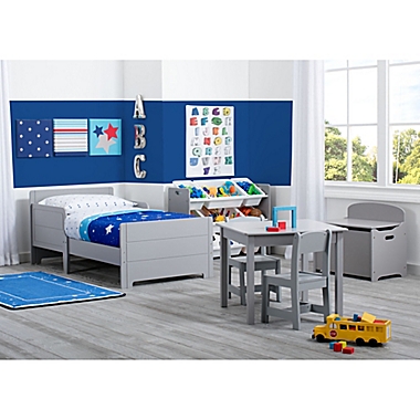 Delta Children MySize Toddler Bed in Grey. View a larger version of this product image.