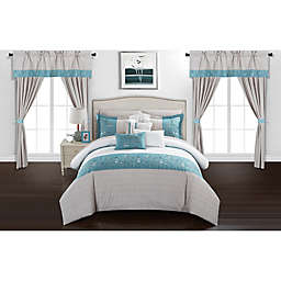 Chic Home Sona 20-Piece King Comforter Set in Blue