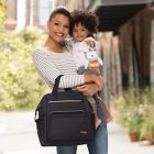 Alternate image 6 for SKIP*HOP&reg; Mainframe Wide Open Backpack Diaper Bag in Black