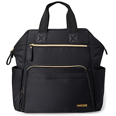 SKIP*HOP&reg; Mainframe Wide Open Backpack Diaper Bag in Black. View a larger version of this product image.