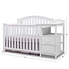 Alternate image 2 for Sorelle Berkley 4-in-1 Convertible Crib and Changer in White