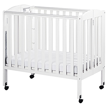 Dream On Me 3-in-1 Folding Portable Mini Crib in White. View a larger version of this product image.