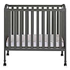 Alternate image 1 for Dream On Me 3-in-1 Folding Portable Mini Crib in Steel Grey