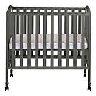 Alternate image 2 for Dream On Me 3-in-1 Folding Portable Mini Crib in Steel Grey