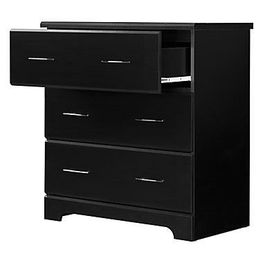 Storkcraft&reg; Brookside 3-Drawer Chest in Black. View a larger version of this product image.
