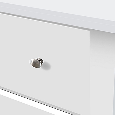 Storkcraft Crescent 3-Drawer Chest in White. View a larger version of this product image.