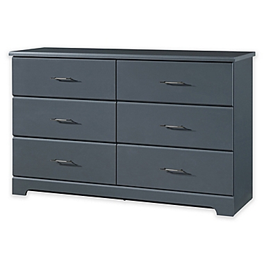 Storkcraft Brookside 6-Drawer Combo Dresser in Grey. View a larger version of this product image.